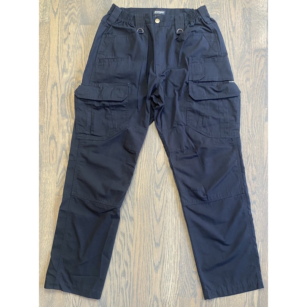 CQR Tactical Cargo Pants Men 32x32 Black Work Outdoor